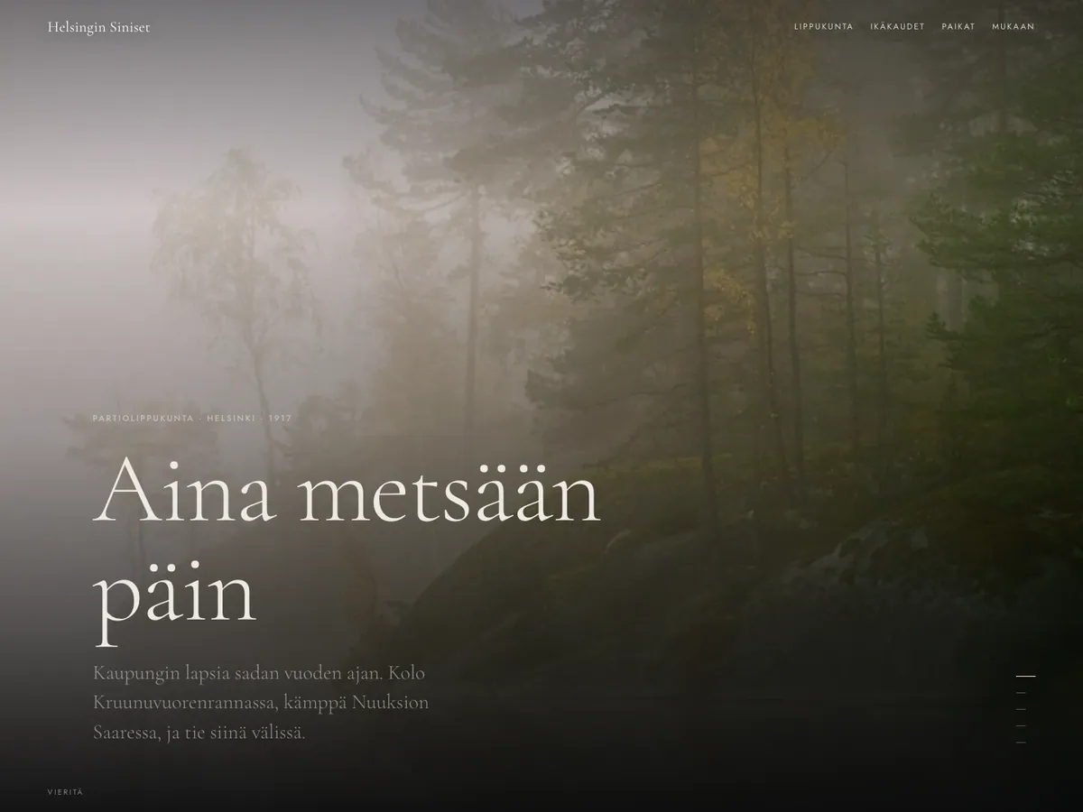 Saari — tumma, elokuvallinen luonnos